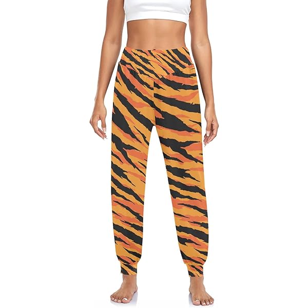 Amazon.com: JHKKU Women's Tiger Print Yoga Pants Trendy Joggers